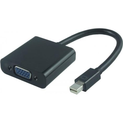 MicroConnect Mini Displayport-VGA M-F Nero