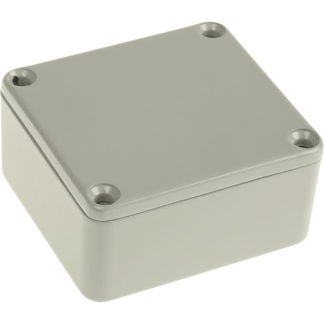 Boîtier RS PRO en Fonte d'aluminium, 60 x 54.9 x 30mm, Gris, Blindé ( Prix pour 1 ) (1/2)