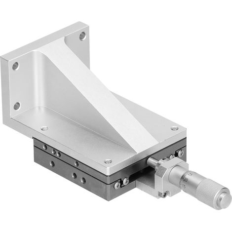 Axe Z, platine linéaire, réglage fin manuel par rotation, plateforme de guidage à billes, table coulissante ZSG60 60x60 mm (1/5)