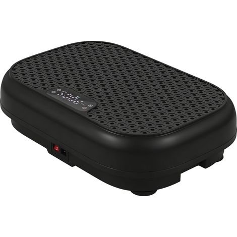 Plataforma vibratoria con 120 niveles, mando a distancia, pantalla LED, color negro.