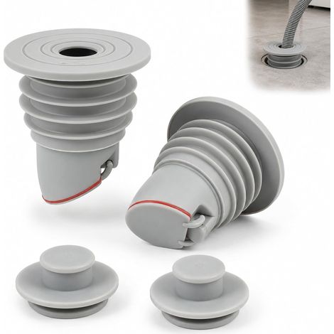 2PCS Bouchons de Vidange en Silicone pour Machine à Laver,Cuisine,Salle de Bain,Tuyau d’éVacuation et éGout,Anti-Odeurs,étanche,Adapté Aux Tuyaux de 45-50 mm,Robuste et Durable,Protection Efficace (1/5)