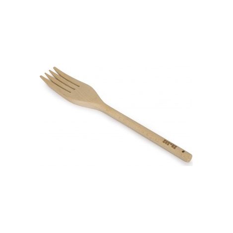 ibili Tenedor de Madera Dorado 22 cm Haya Duradera