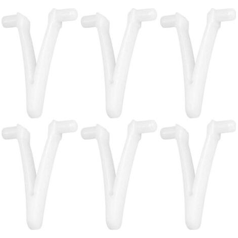 6pcs Piscine d'approvisionnement Papillon v Clip pour Piscine Spa Brosse Feuille râteau Feuille Skimmer tête d'aspirateur pour Nettoyage de Piscine (1/5)