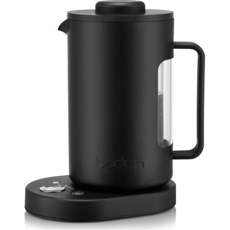 Bouilloire électrique à double paroi avec régulation de la température, bouilloire de 1 L à température variable avec fonction de maintien au chaud, 2 000 W, noire, 12546-01UK