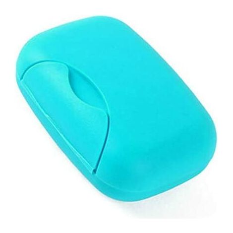 Porte-savon de voyage durable avec douche, idéal pour les cadeaux, les voyages, le camping et le stockage, bleu (1/5)