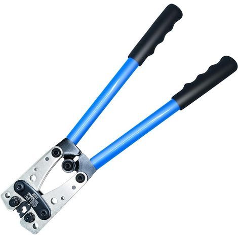 Pince à Sertir Réglable Cliquet de Sertissage Pince pour Cosses de Electrique Câble 6-50 mm² (AWG 10-0) (1/4)