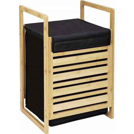 PORTATUTTO BAMBU-POLIEST ECORI - 40X60X35CM (1/3)