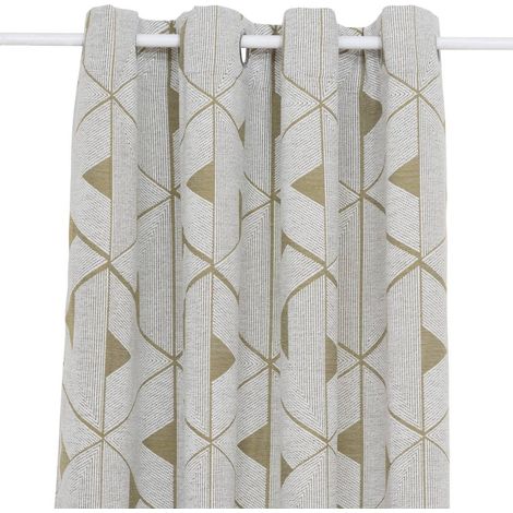Tenda maloe jacquard verde cachi 140x260cm - Atmosphera créateur d'intérieur (1/2)