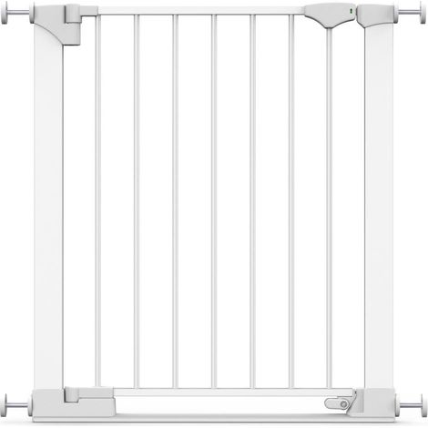 Safetots Barrière De Sécurité Avec Barre De Seuil Extra Basse, 68cm - 75cm, Blanc (1/5)