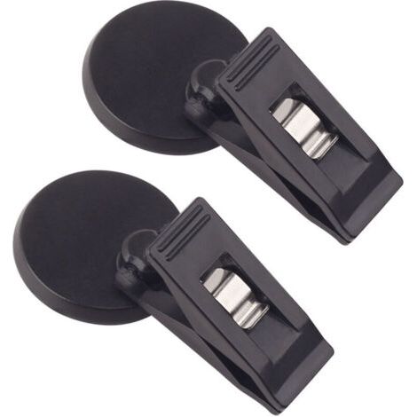 2 pièces Support de Ticket de Parking avec Ventouse, fenêtre de Voiture Pare-Soleil Cartes en Tissu Billets Ventouse avec Pince, Noir (1/4)