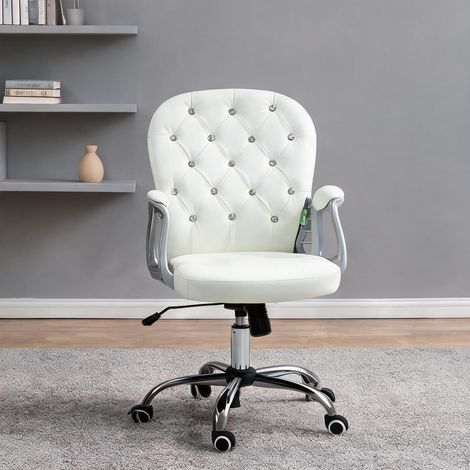 Chaise de bureau en similicuir acier 59,5 x 60,5 x 103 cm (1/5)