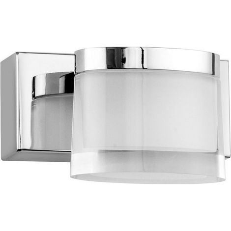 Merano Edison Applique Salle De Bain 1 Lumière Chrome Aluminium LED 5W 513Lm 3000K IP44