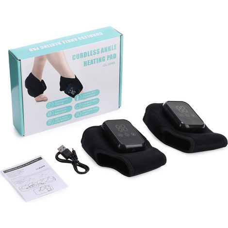 Appareil de massage individuel, coussin chauffant individuel avec fonction massage, appareil de massage individuel pour favoriser la circulation sanguine, chevillère chauffante (1/5)