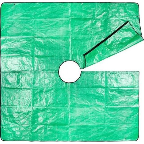 1 Bâche De Jardin En Polypropylène Avec Boutons-pression Pour Collecte De Feuilles Et Élagage Extérieur (1/5)