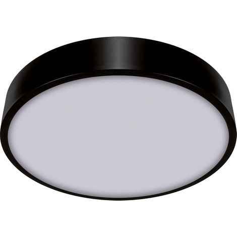 Lámpara de techo LED de 16 W, 1590 lm, 4000 K, redonda, tipo tótem, color negro, Ideus 03926 (1/2)