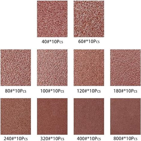 Feuilles Abrasives 125mm Grits Kit Assortiment (1/4)