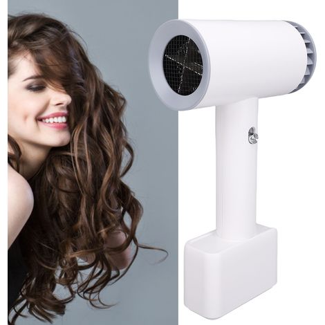 Secador de pelo inalámbrico [Batería de 2600 mAh] ABS 258 x 149 x 70 mm [2 velocidades / Aire caliente/frío CA] Portátil para dormitorios de estudiantes y viajes (1/5)
