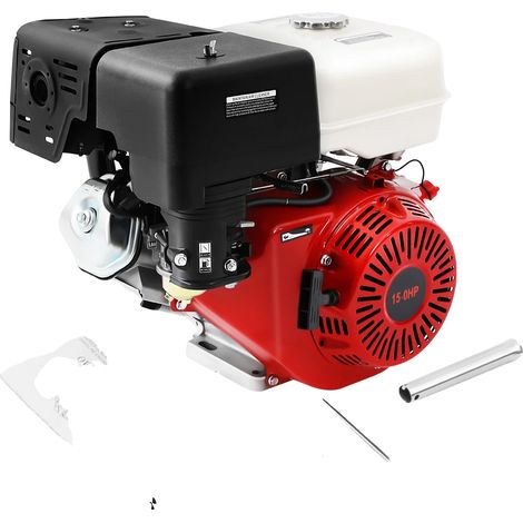 Moteur à essence, 15CV de puissance, performance de 9700W, Rouge (1/2)
