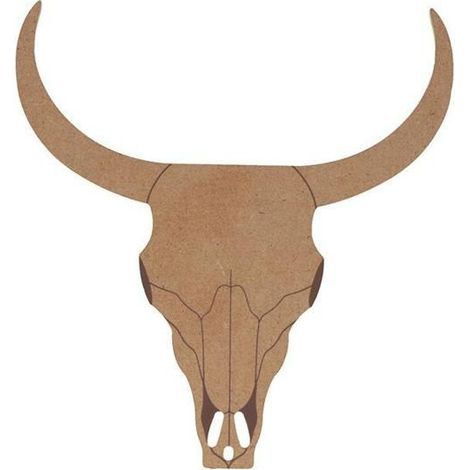 Silhouette en bois mdf - Buffle - 15 x 14,2 x 0,5 cm