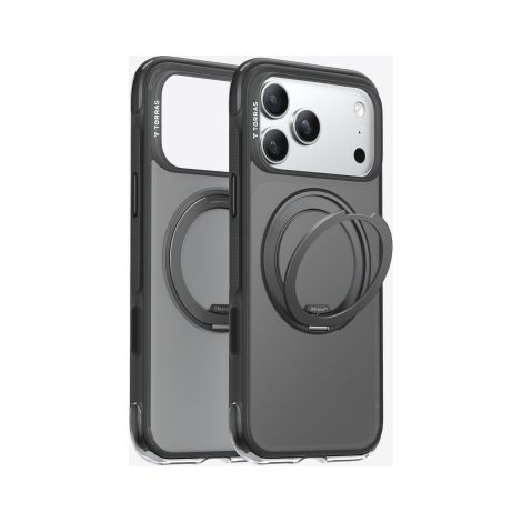 Torras O3 Air - iPhone 17 Pro Hülle kompatibel mit MagSafe (Obsidianschwarz)