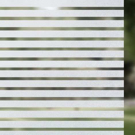 Bardusch-Rabbitgoo Film Électrostatique Fenêtre 90x300cm Motif Rayure Autocollant Fenêtre Film pour Vitre Maison Bureau Protection UV (1/4)