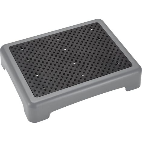 Demi Marches Antidérapantes, Escabeau Antidérapant Demi Marche Empilable, Marchepied D'aide Plateforme D'escalier Mobile, Peut Supporter Jusqu'à 200 kg, pour Les Marches et Les Seuils, Gris (1/5)