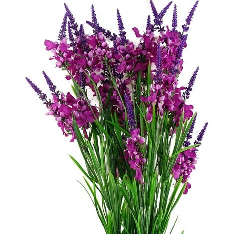 Pack of 6 x 80cm Dark Pink Larkspur Artifical Stem (1/5)