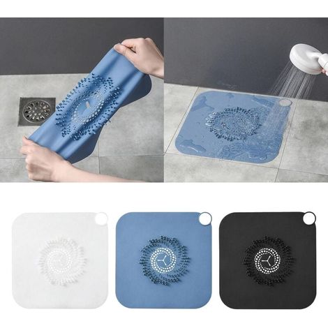 Filtro per scarico doccia FOREHILL, 2 pezzi in silicone per la rimozione dei peli dallo scarico della doccia, coperture per scarico doccia facili da installare e pulire per lo scarico del bagno (1/5)