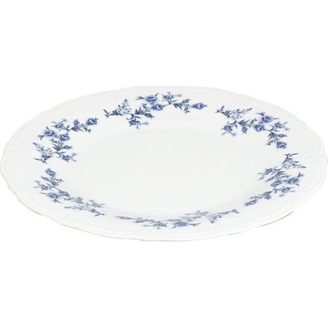 Assiette Plate 32cm Blue Flower Retro - Fine Dining Living (1/5)