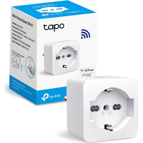 Tapo P105 - Presa Smart Italiana, WiFi Intelligente Smart Plug, Controllo Vocale, Compatibile con Alexa e Google Home, Controllo Remoto Tramite APP Tapo, Tempo di Preselezione (1/4)