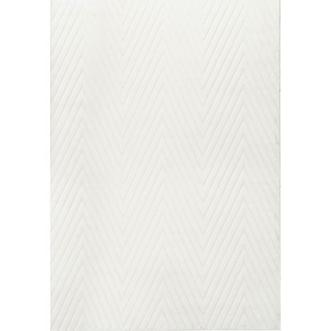 Tappeto da corridoio rettangolare in jacquard, 160 x 230 cm, a pelo corto, bianco sporco, Twynam (1/5)