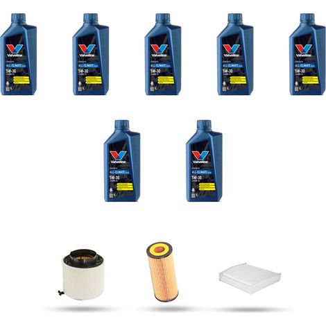 Kit tagliando 4 FILTRI e 7L OLIO compatibile con Audi A5 (8T3,8F7,8TA) 3.2 FSI 195kw dal 2007 (1/4)