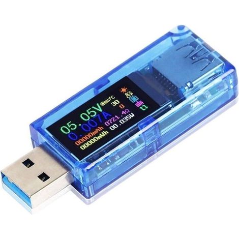 Multimetro USB 3.0, Voltmetro USB 3,7–30 V, 0–4 A, Misuratore di corrente e tensione digitale USB, Voltmetro
