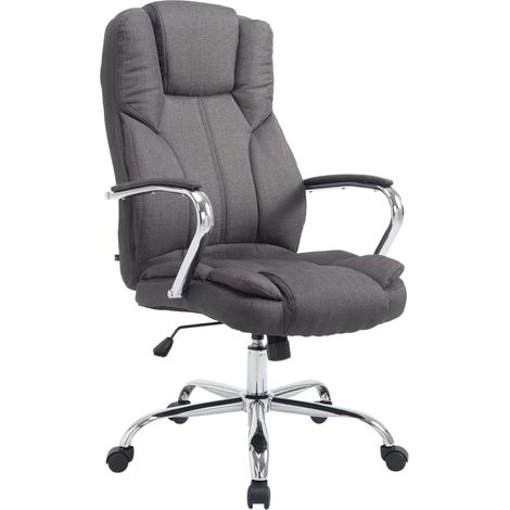 Silla De Oficina XXL Xanthos En Tela Gris oscuro (1/5)