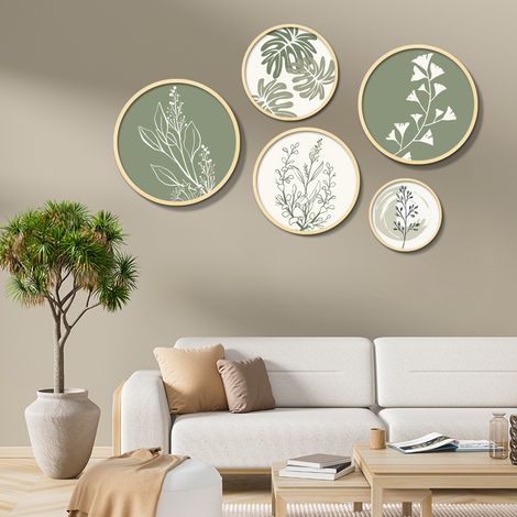 Arte de pared de MDF con marco Painting Multicolor (1/2)