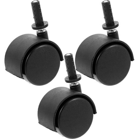 3 roues en plastique absorbant l'eau pour aspirateur, roulettes pivotantes à 360° (1/5)
