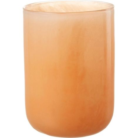 Vase Design en Verre "Corrie" 23cm Corail (1/4)