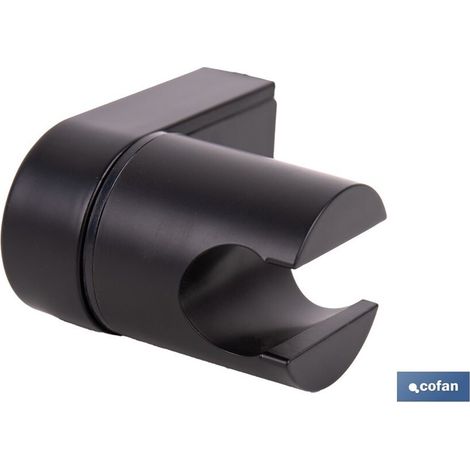 Schwarzer Wandbrausehalter aus ABS