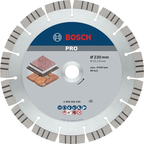 Bosch 2608602645 230x22.23mm Diamond Disc Best Stone HPP