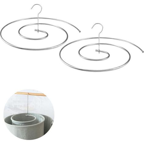 2 Stück Spiral-Bettwäscheständer, Bettdecken-Wäscheständer, multifunktionaler Spiral-Wäscheständer, faltbar, rutschfeste Aufhänger für Decken, Laken... (1/3)