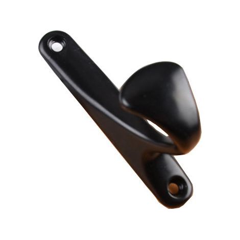 Paquete de 8 ganchos de pared metálicos con tornillos de montaje, gancho individual para baño, cocina, dormitorio, recibidor (negro) (1/3)