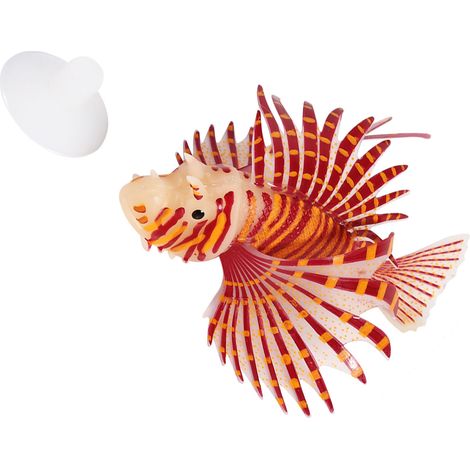 Poisson Lion Lumineux Rouge - Idéal pour Aquarium et Décoration Marin-AUTRES (1/5)
