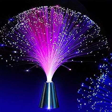 Belle Couleur de lumière à Fibre Optique Romantique changeant de Couleur LED à Fibre Optique veilleuse Lampe à la Maison Design d'intérieur (1/4)