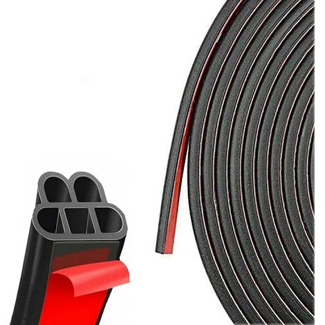 Joint Porte Voiture, Joint d'étanchéité Voiture Auto-adhésive Caoutchouc en Forme de T, Bande Joint Voiture pour l'insonorisation et Protection des Bords de Fenêtre Coffre de Voiture (21 Mètre)，Superm