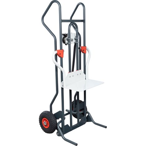 FIMM höhenverstellbare Sackkarre Tragkraft 150 kg mit 260mm Pneumatik Reifen (1/5)