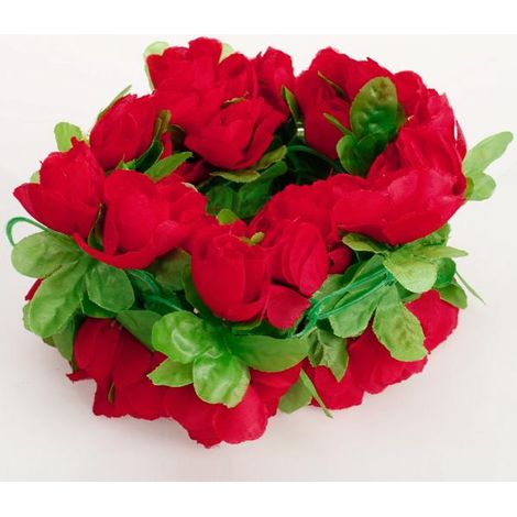 Guirlande De Fleur Artificielle Décoration Maison Mariage Jardin 2 Mètre-ROUGE (1/5)
