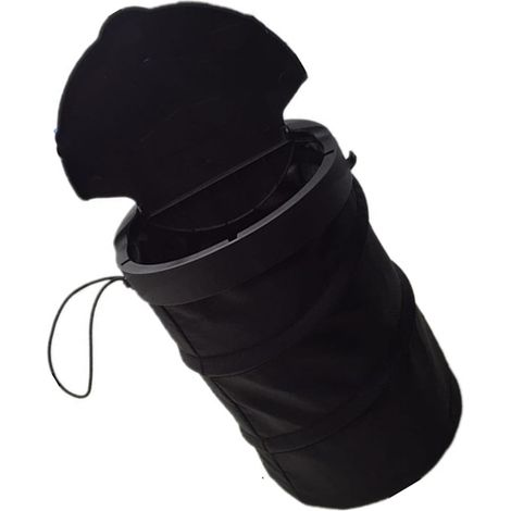 Poubelle de voiture extensible pliable anti-déversement avec couvercle basculant pour économiser de l'espace (1/5)