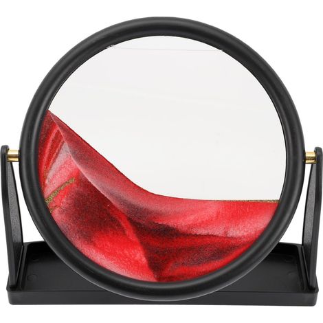 Paysage d'art de Sable Mouvant 3D Rouge, Objet Décoratif