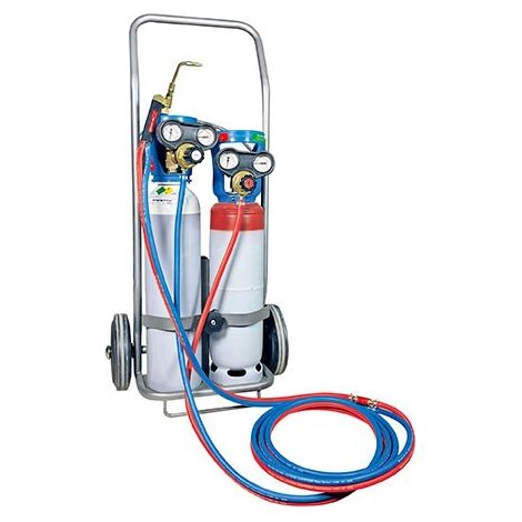 Guilbert Express – Chalumeau soudeur oxyacétylénique bi-gaz – Pour acier jusqu'à 5mm – Température 3100°C – SKU 2907