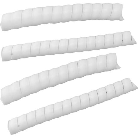 Protection de tronc d'arbre en spirale plastique, protection d'écorce, tube enveloppant pour protéger les jeunes arbres et les plantes des cerfs, lapins, rongeurs et tondeuses (4 pièces) (1/5)